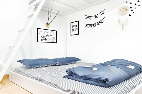 Homestay được thiết kế theo phong cách Bắc Âu