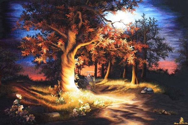 Những bức tranh thêu tay mang nhiều ý nghĩa sâu xa