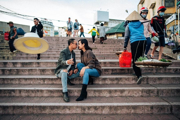 Con dốc huyền thoại tại chợ Đà Lạt