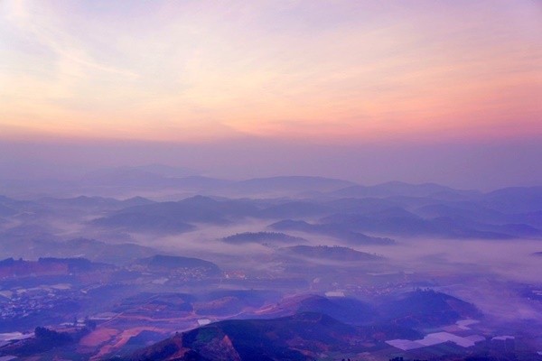 Một chiều hoàng hôn tím Đà Lạt - Ảnh: Nhan Le
