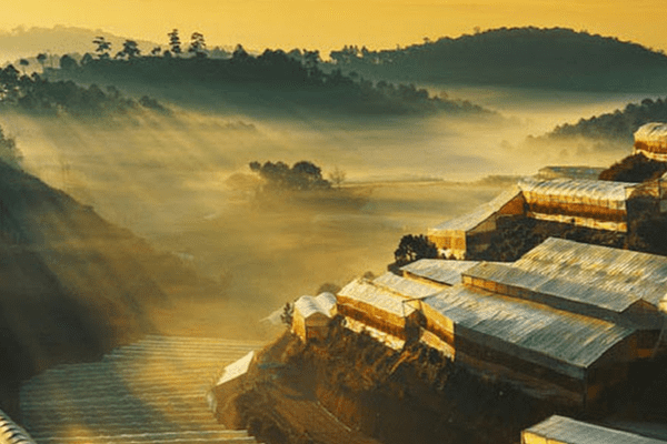 Những thửa ruộng bậc thang trong nắng mai