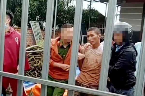 Hung thủ bị lực lượng công an bắt giữ