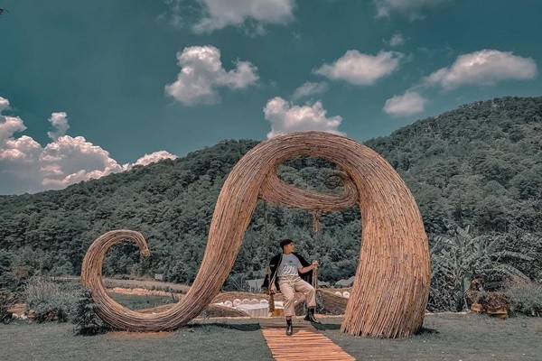 Những tiểu cảnh bằng tre nứa độc đáo