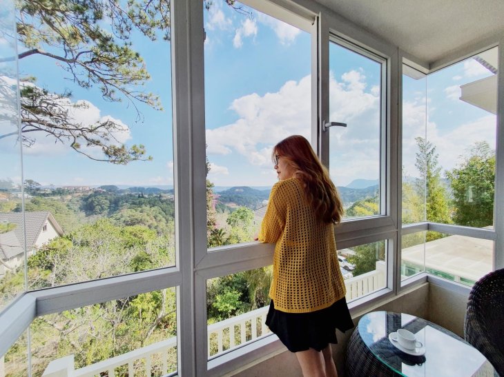 Mimosa Phương Nam còn có view rừng thông cực lãng mạn