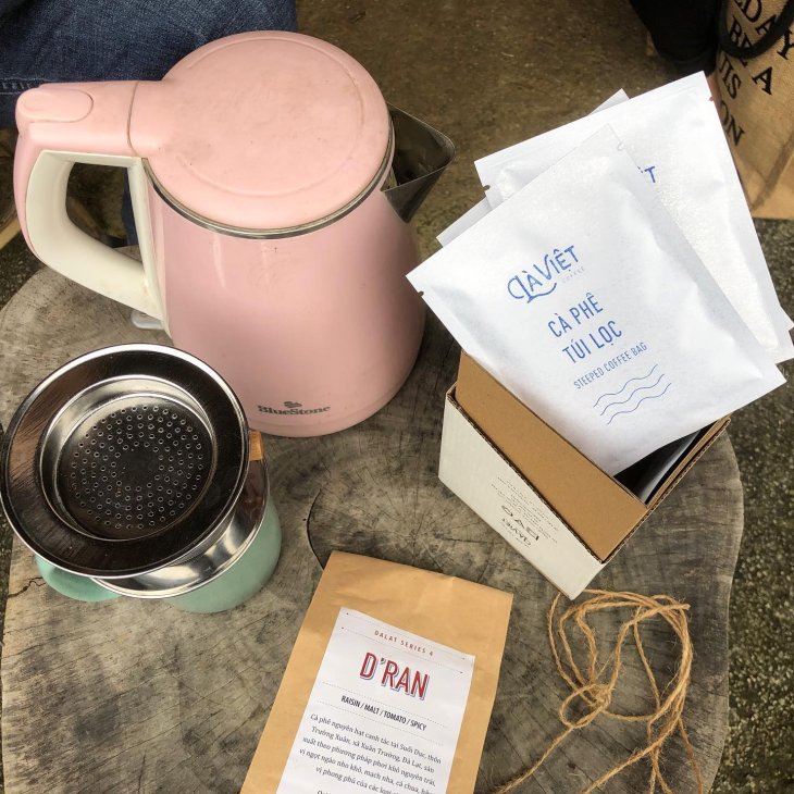 ca phe tui loc Da Lat ngon La Viet coffee