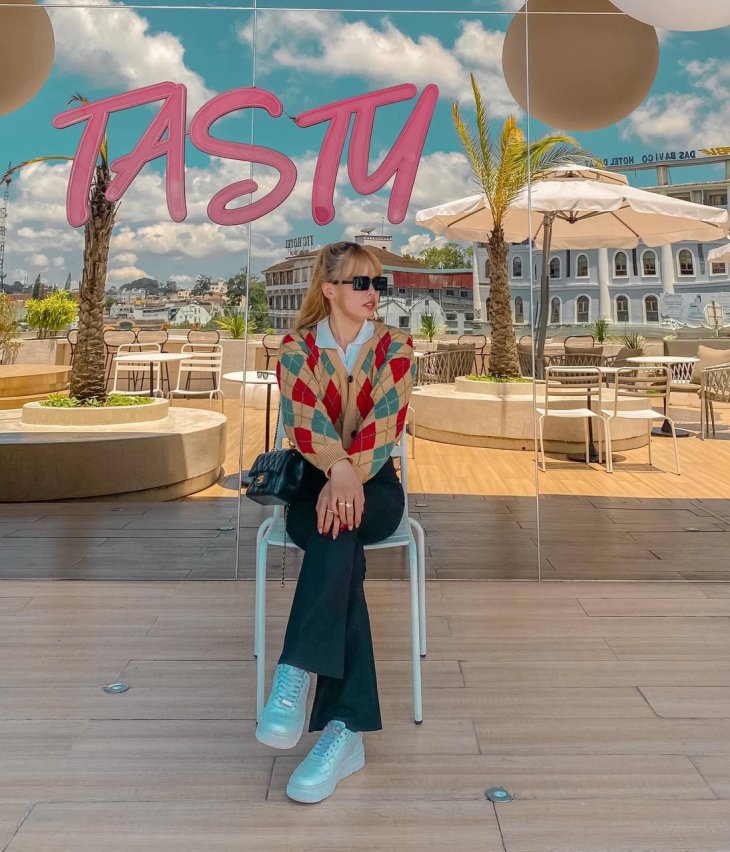 check in cùng gương ở tasty đà lạt
