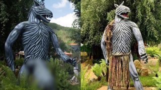 Bị cộng đồng mạng "ném đá", khu du lịch Quỷ Núi đã lên tiếng phản bác và "mặc khố" cho các bức tượng