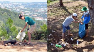 3 bạn trẻ ra tay dọn "bãi chiến trường" từ các dân phượt thích khám...và phá