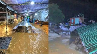 Chốt đèo Chuối tan hoang sau mưa lớn, thương lắm các chiến sĩ chống dịch