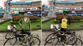 Ngỡ ngàng trước 2 cụ ông đạp xe từ Sóc Trăng lên Đà Lạt