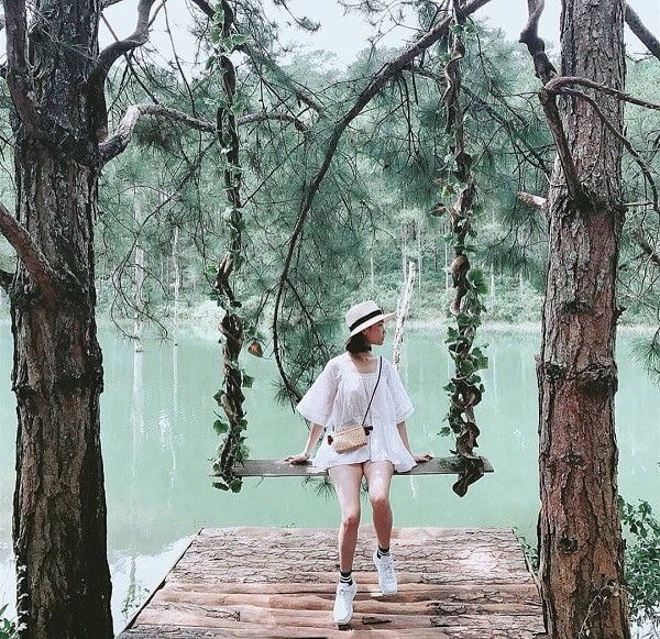 Vay Babydoll Check In Ho Tuyen Lam