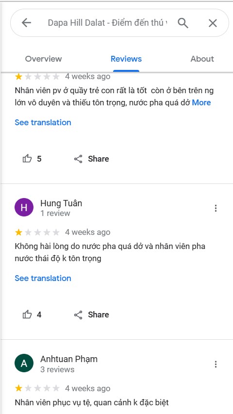 Danh Gia Nhan Vien Dapa Hill Dalat