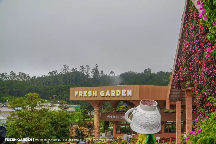 Khu cà phê tại Garden Đà Lạt