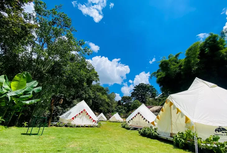 Khung cảnh Hoa Sơn Điền Trang